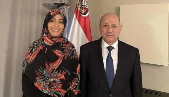 توكل كرمان تحذر العليمي من “مخططات إماراتية” وتدعو لحماية المسؤولين بتعز